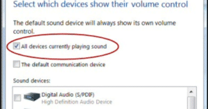 no sound from external speakers windows 8